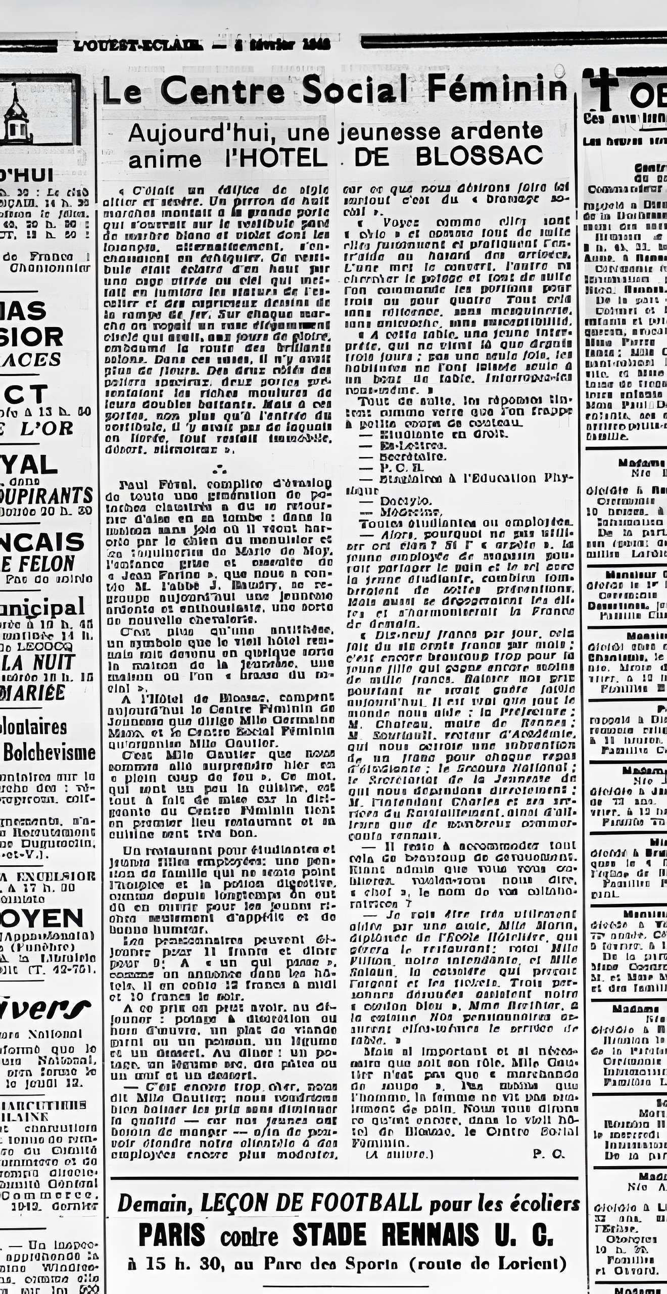 Hôtel de Blossac à Rennes