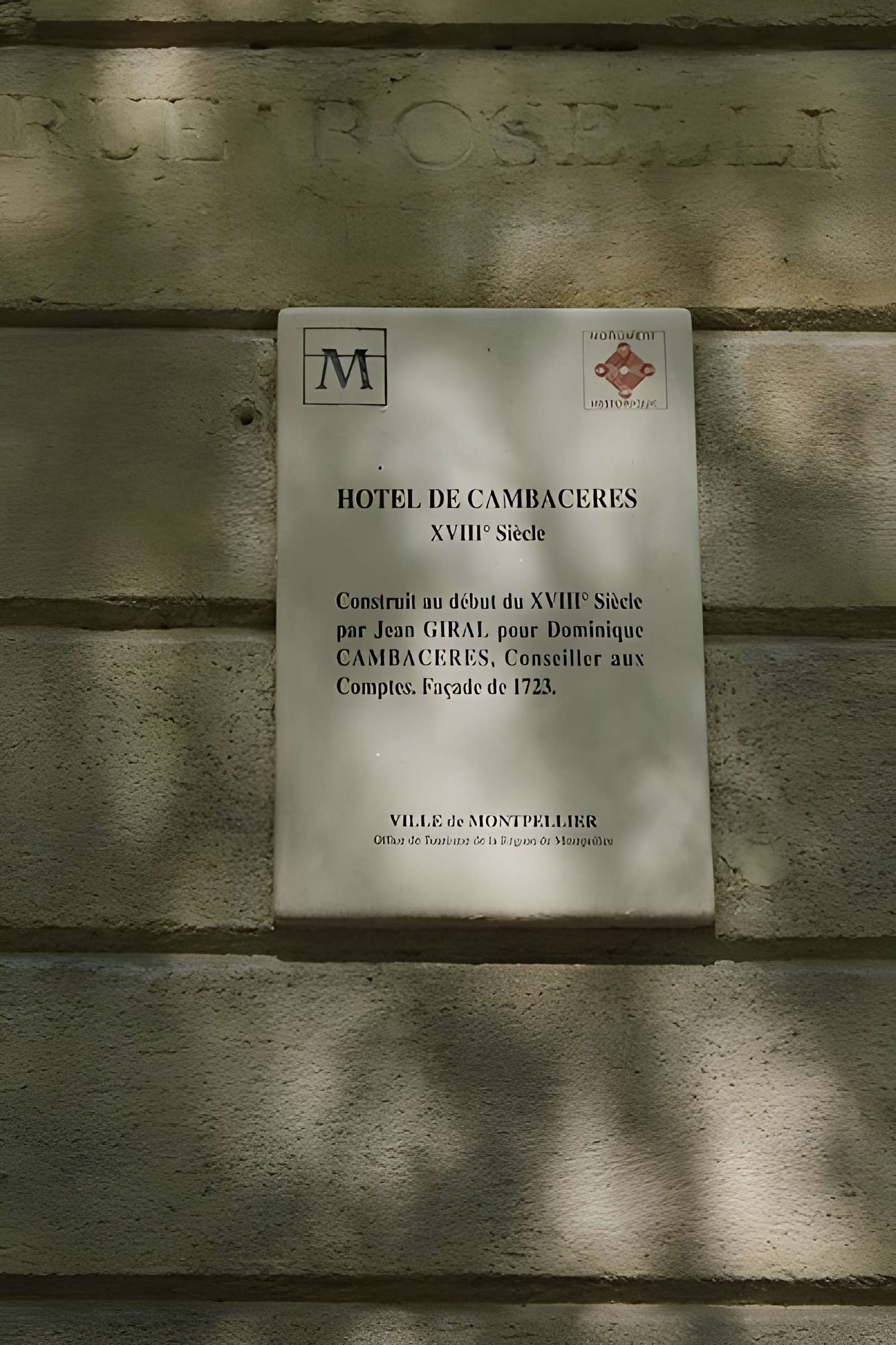 Hôtel de Cambacérès-Murles à Montpellier