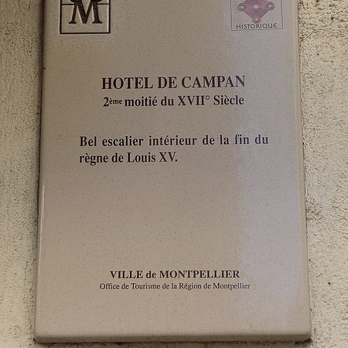 Photo de Hôtel de Campan à Montpellier