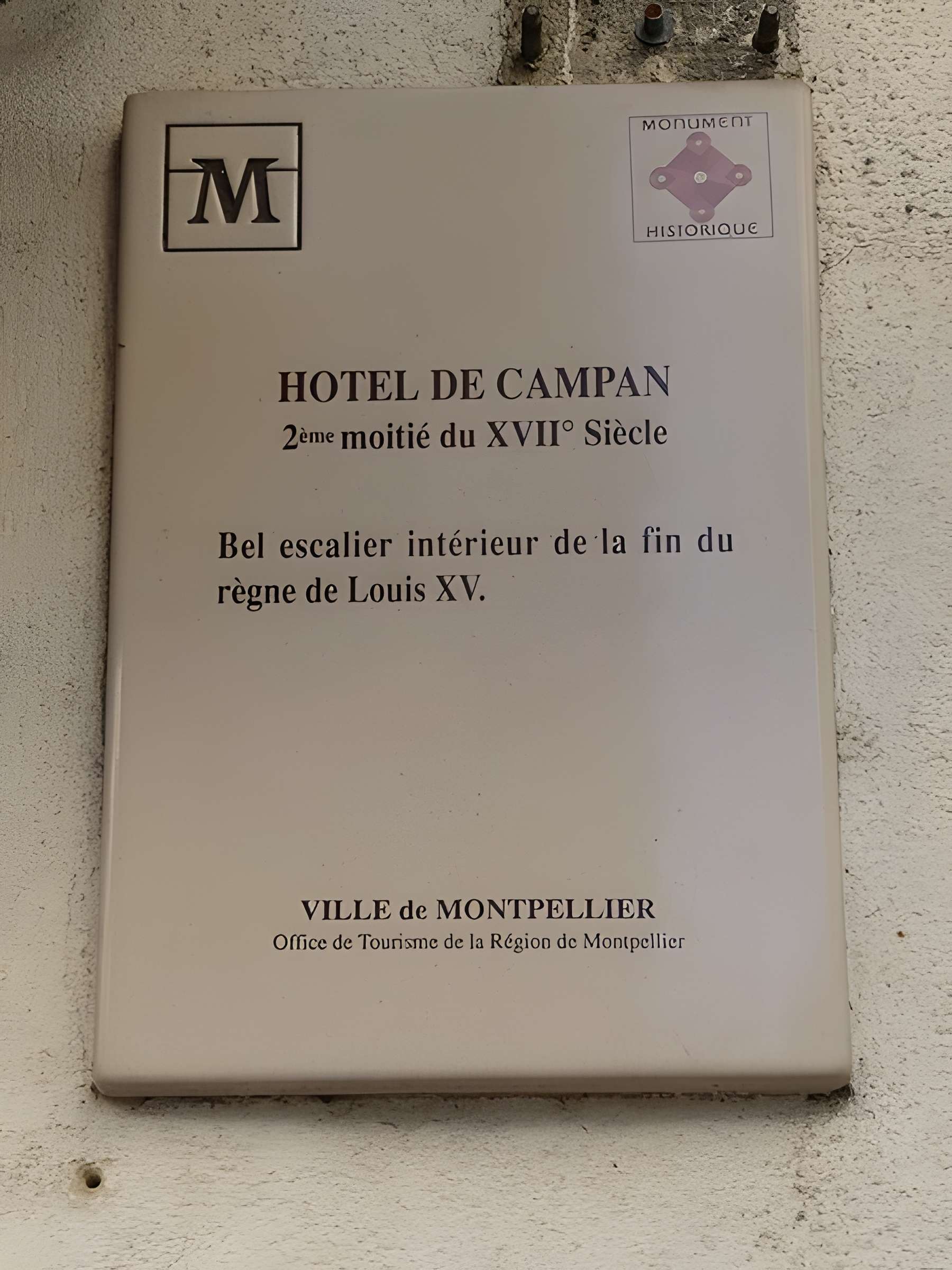 Hôtel de Campan à Montpellier