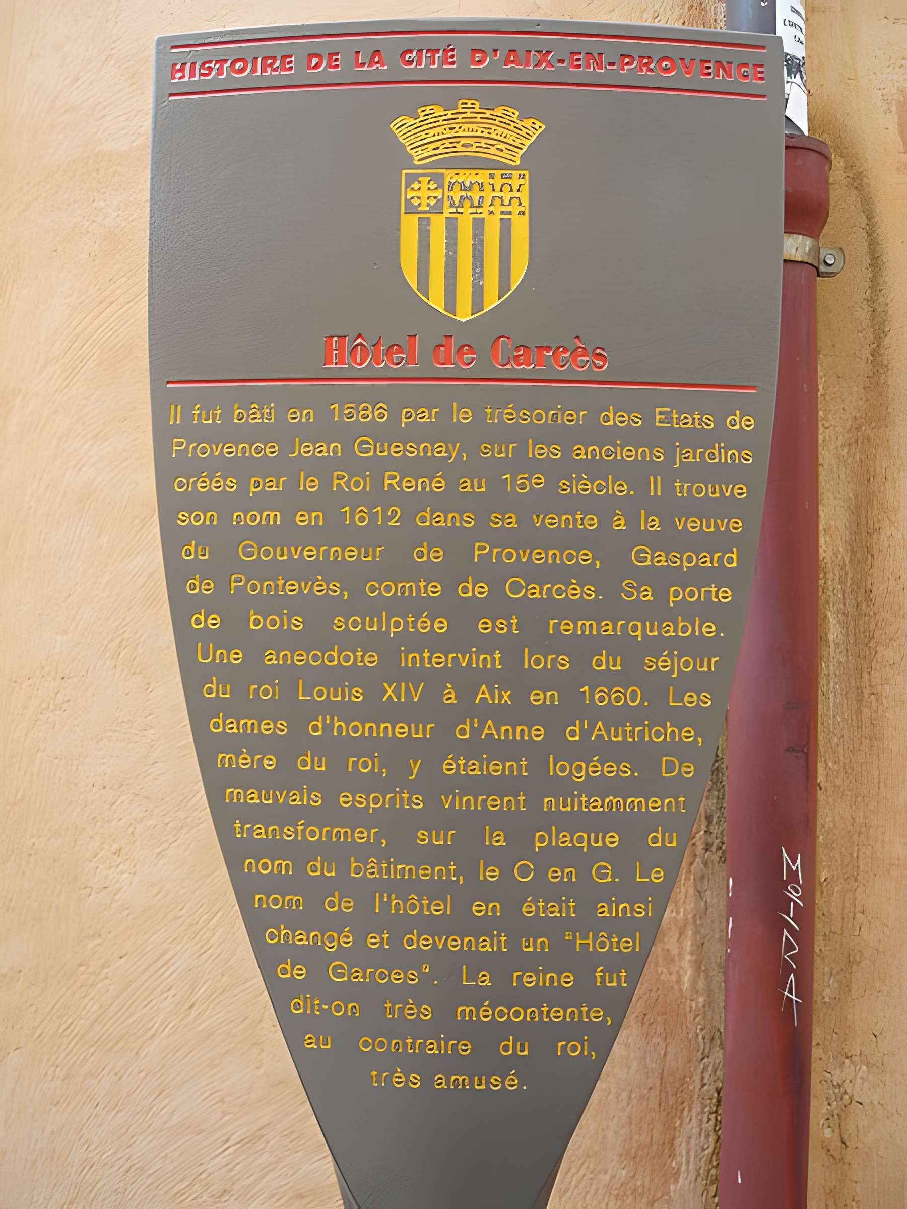 Hôtel de Carcès à Aix-en-Provence