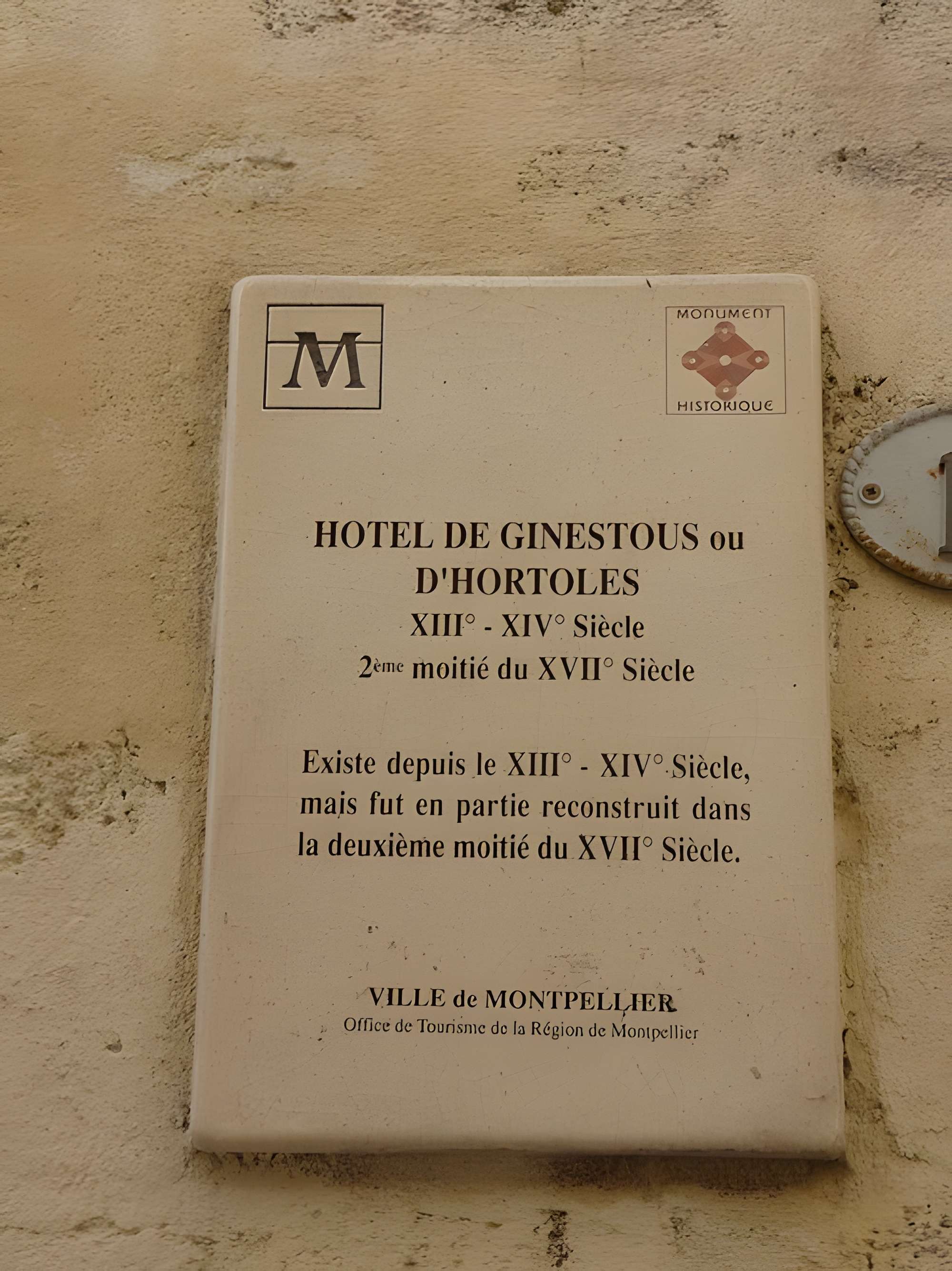 Hôtel de Ginestous à Montpellier