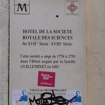 Hôtel de la Société royale des Sciences à Montpellier