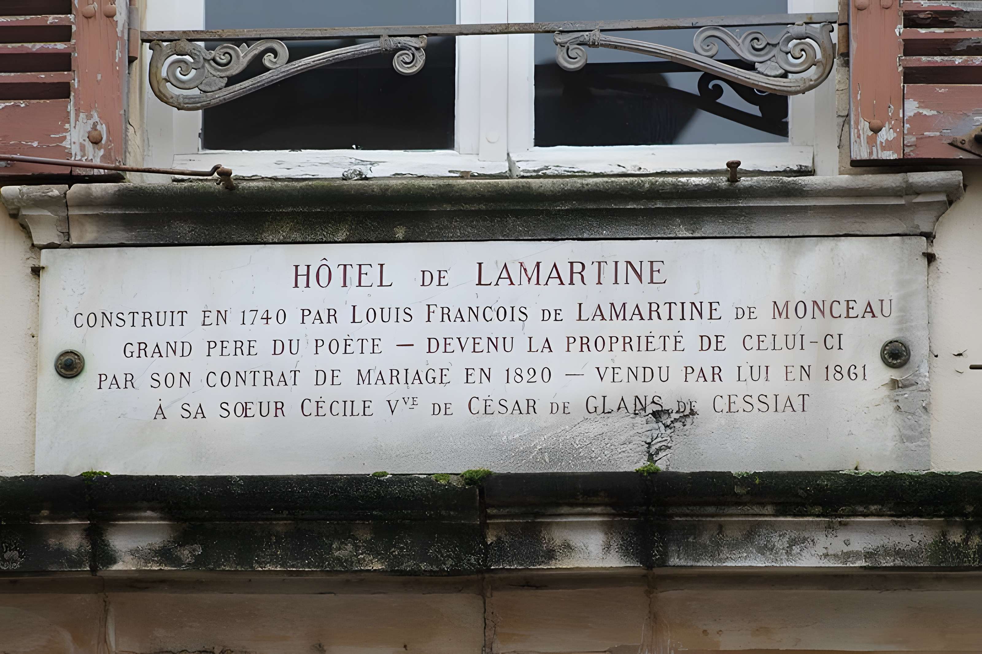 Hôtel de Lamartine à Mâcon