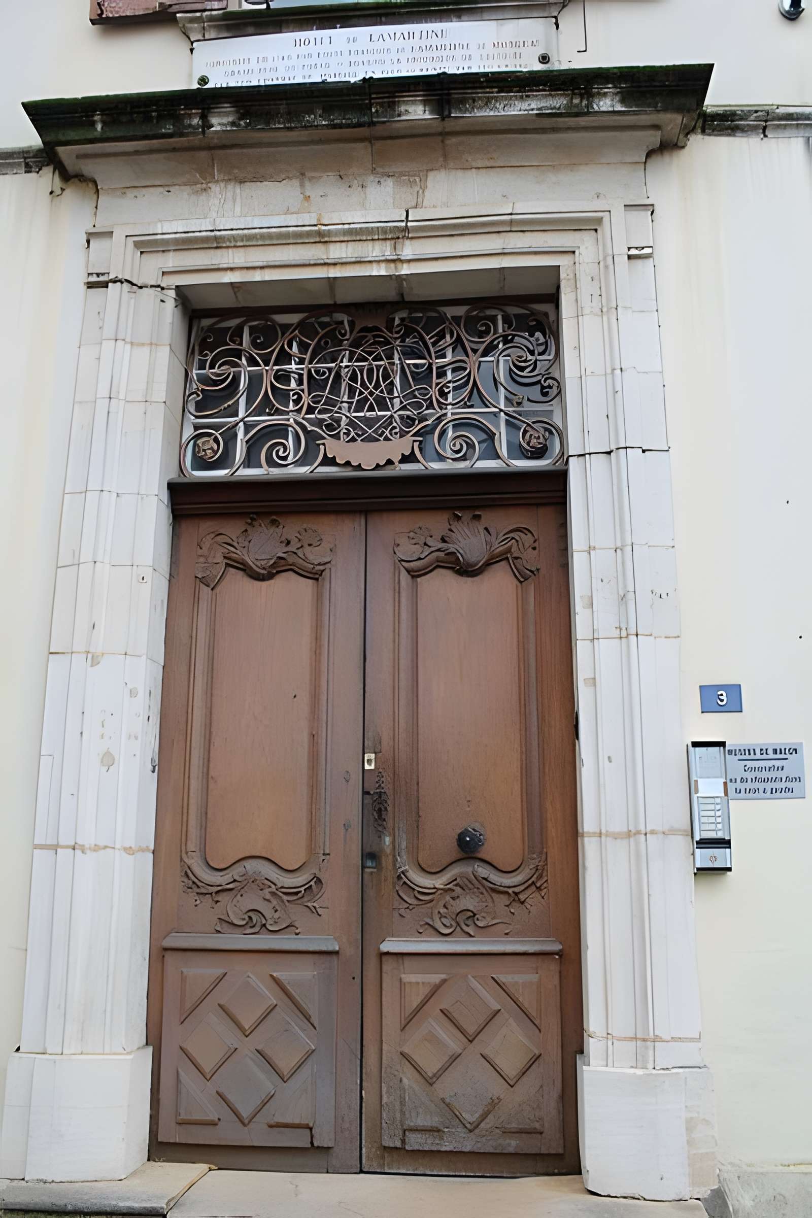 Hôtel de Lamartine à Mâcon