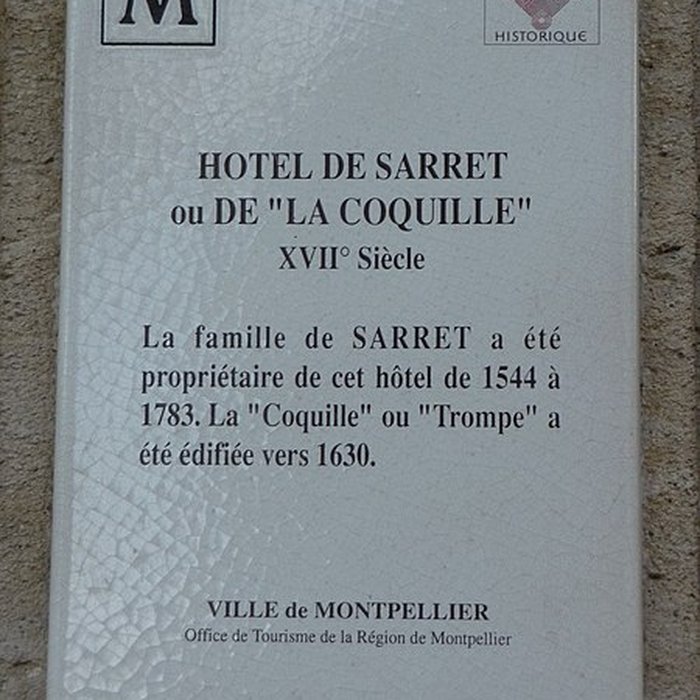 Photo de Hôtel de Sarret ou de la Coquille à Montpellier