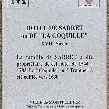 Hôtel de Sarret ou de la Coquille à Montpellier