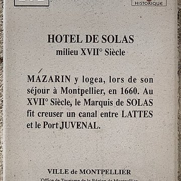 Hôtel de Solas à Montpellier