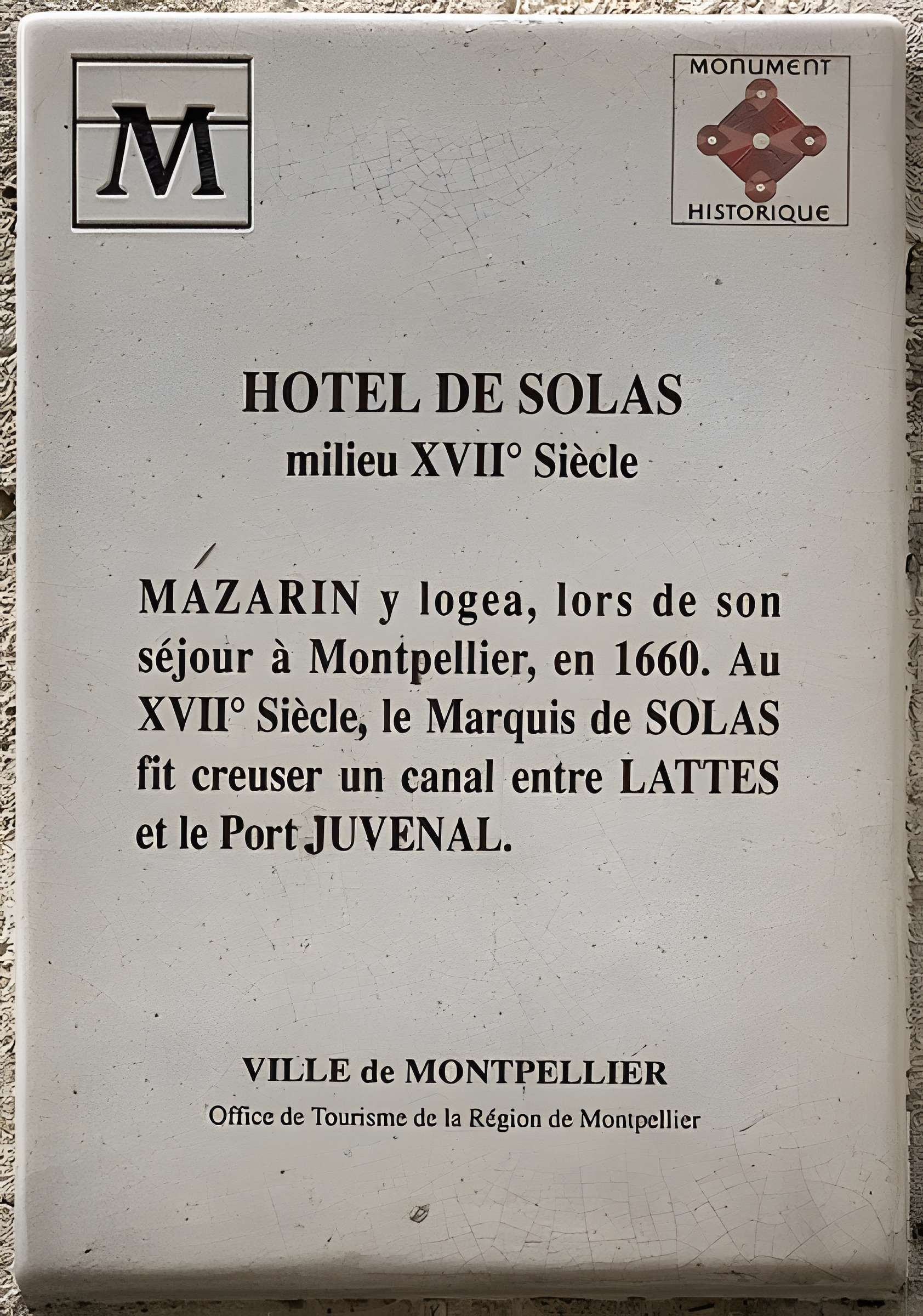 Hôtel de Solas à Montpellier