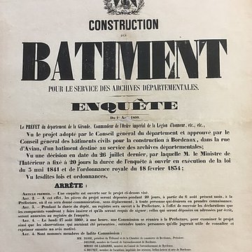 Hôtel des archives départementales de la Gironde à Bordeaux