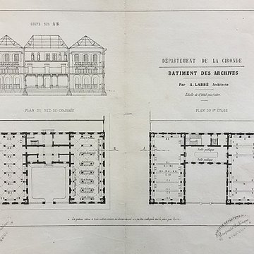 Hôtel des archives départementales de la Gironde à Bordeaux