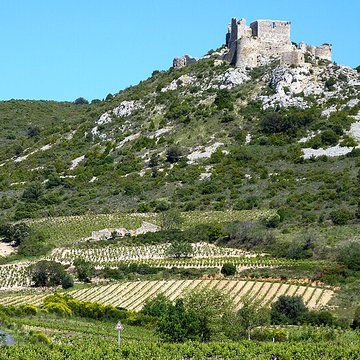 Ensemble des vestiges du château dAguilar