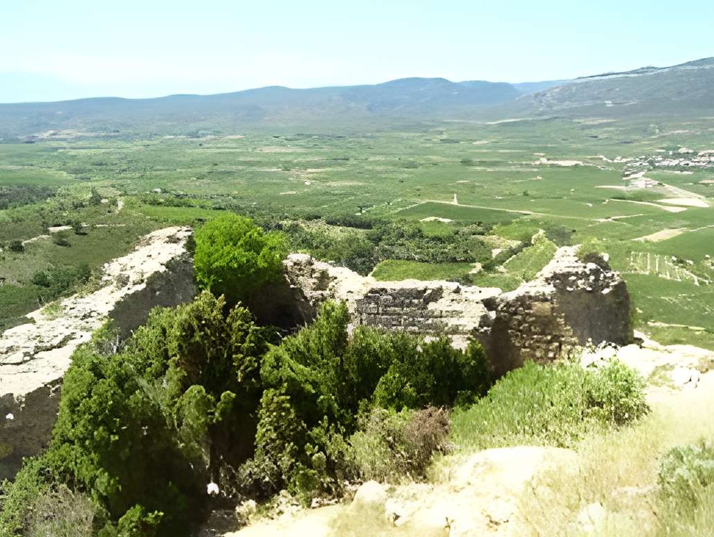 Ensemble des vestiges du château d'Aguilar