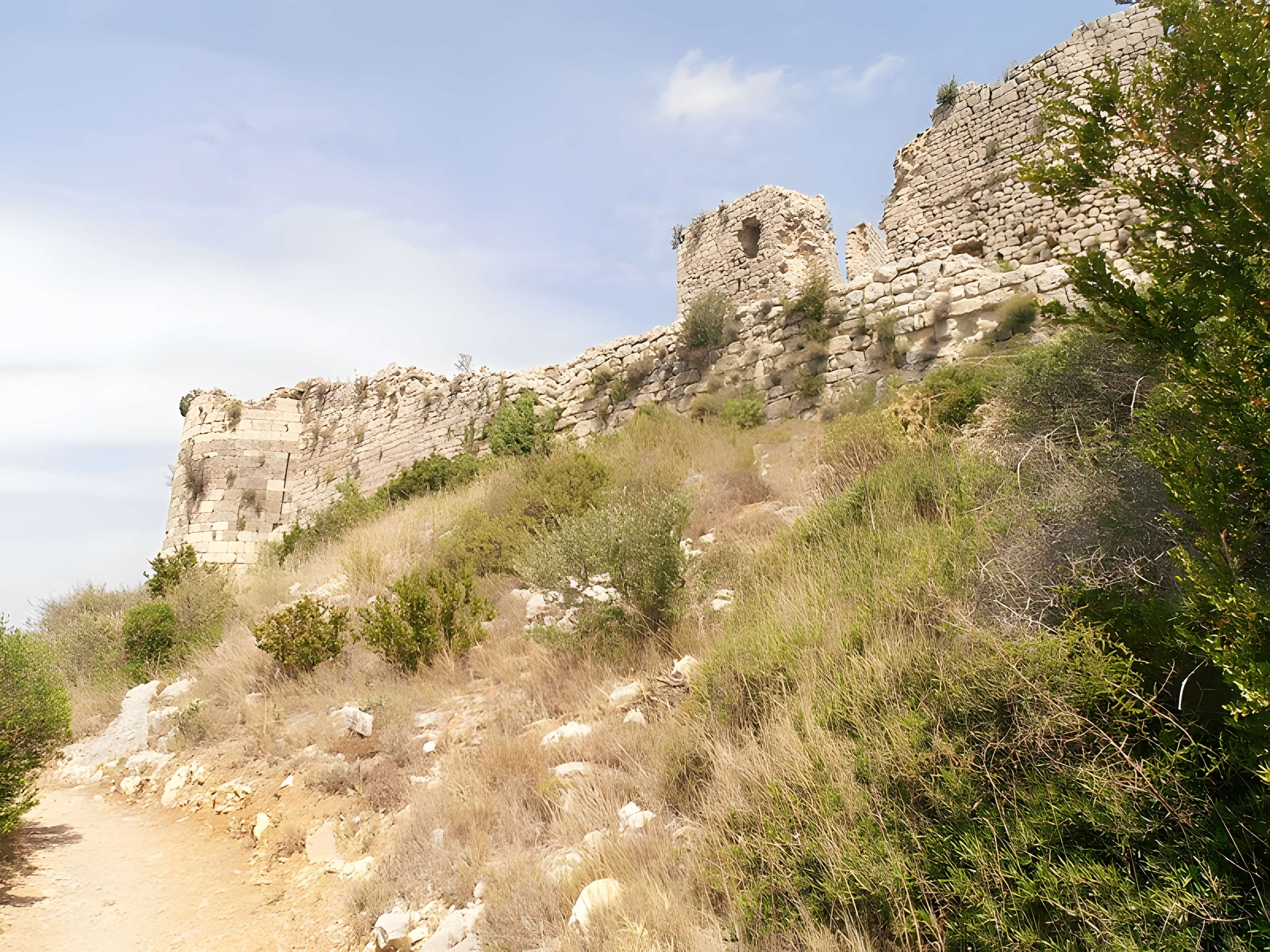 Ensemble des vestiges du château d'Aguilar