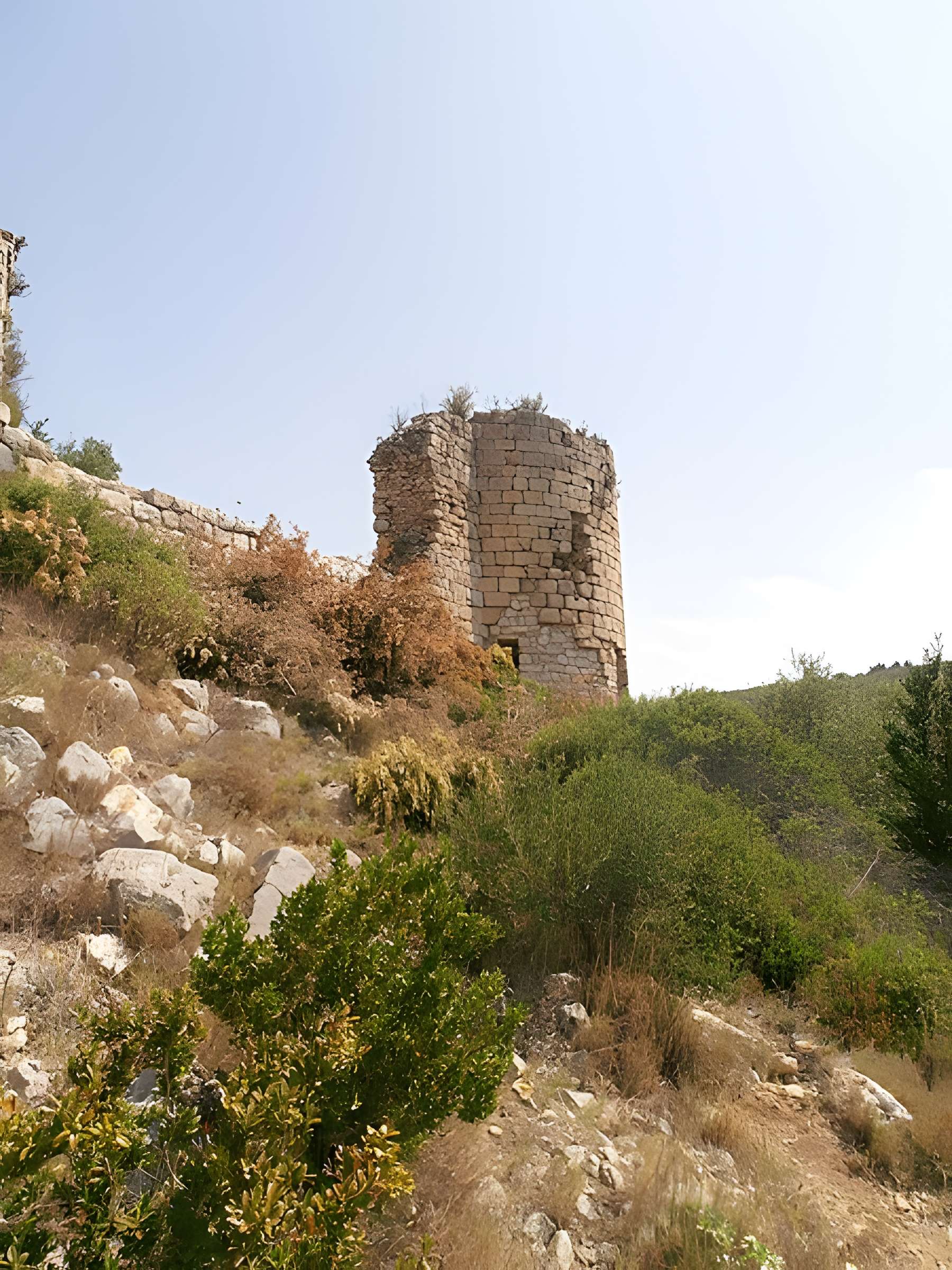 Ensemble des vestiges du château d'Aguilar