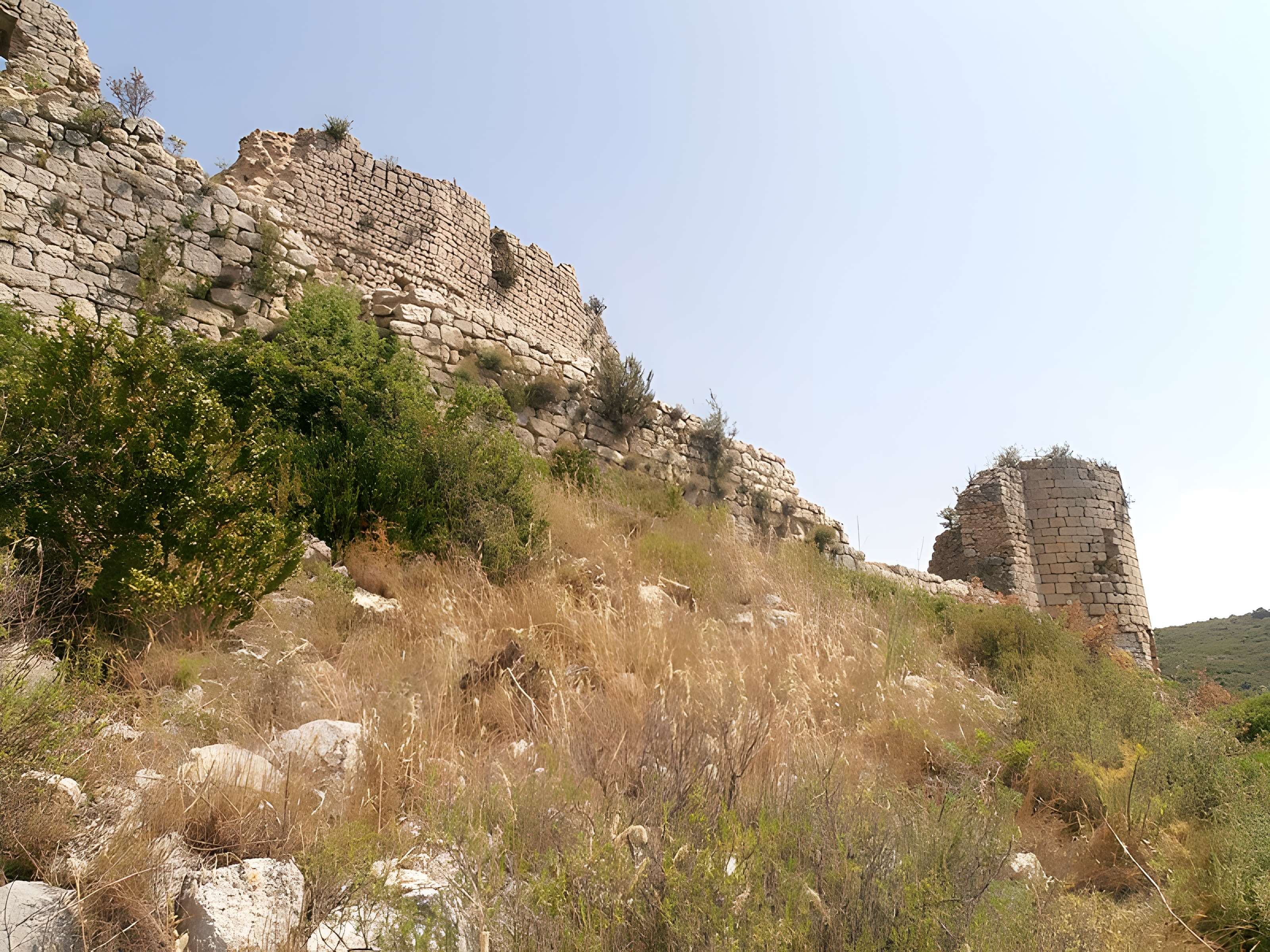 Ensemble des vestiges du château d'Aguilar