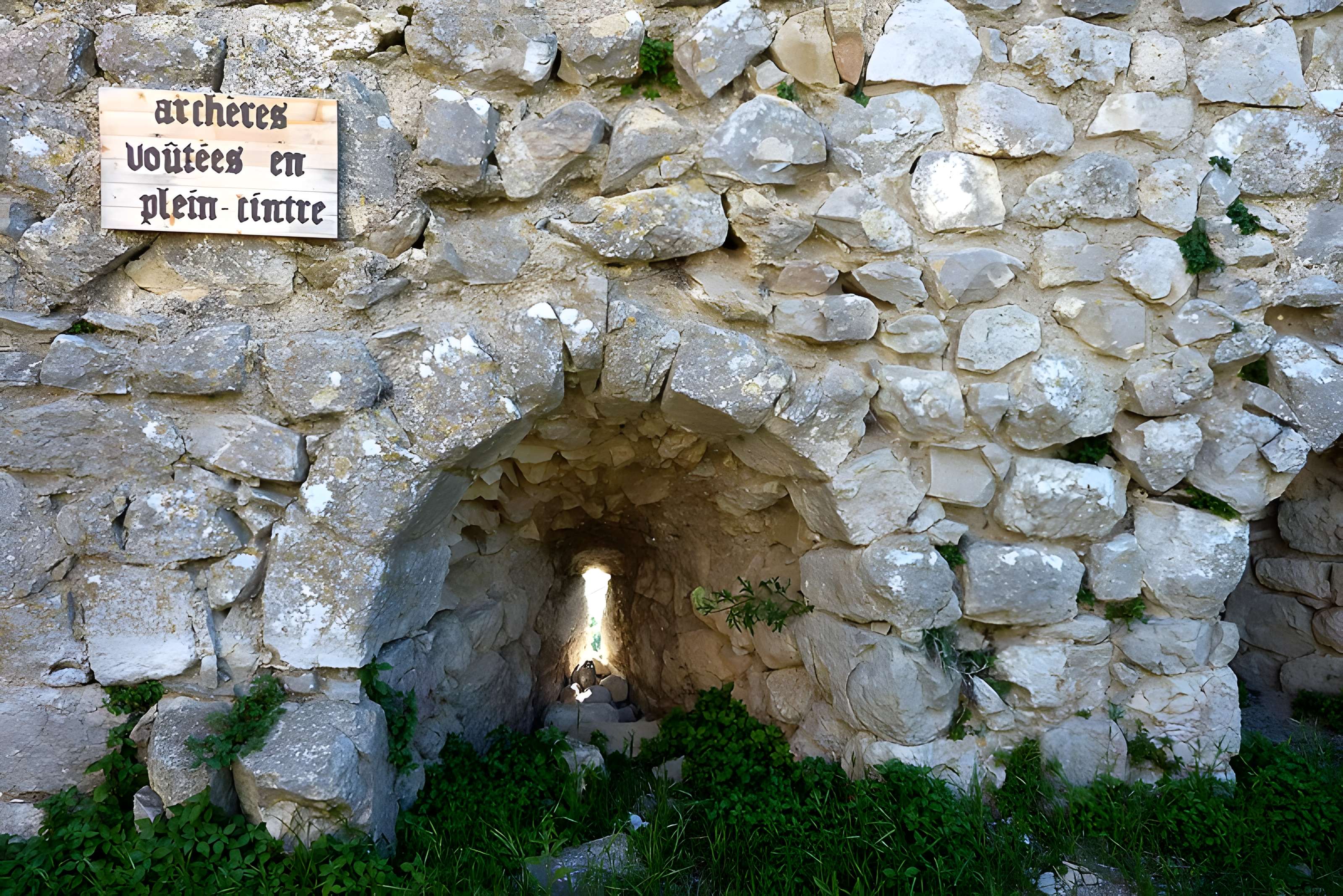 Ensemble des vestiges du château d'Aguilar