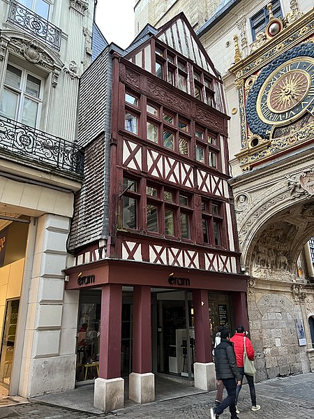 Immeuble, 95 Rue du Gros-Horloge à Rouen