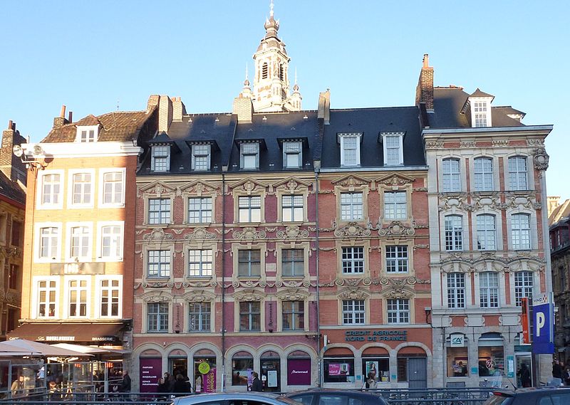 Immeubles, Place du Général-de-Gaulle à Lille