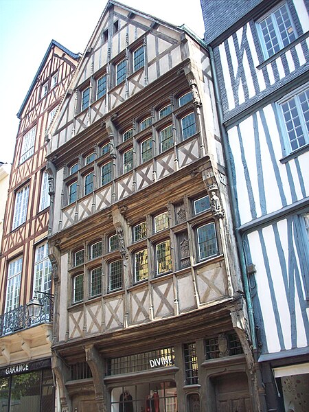 Immeubles, Rue Saint-Romain N°74 à Rouen