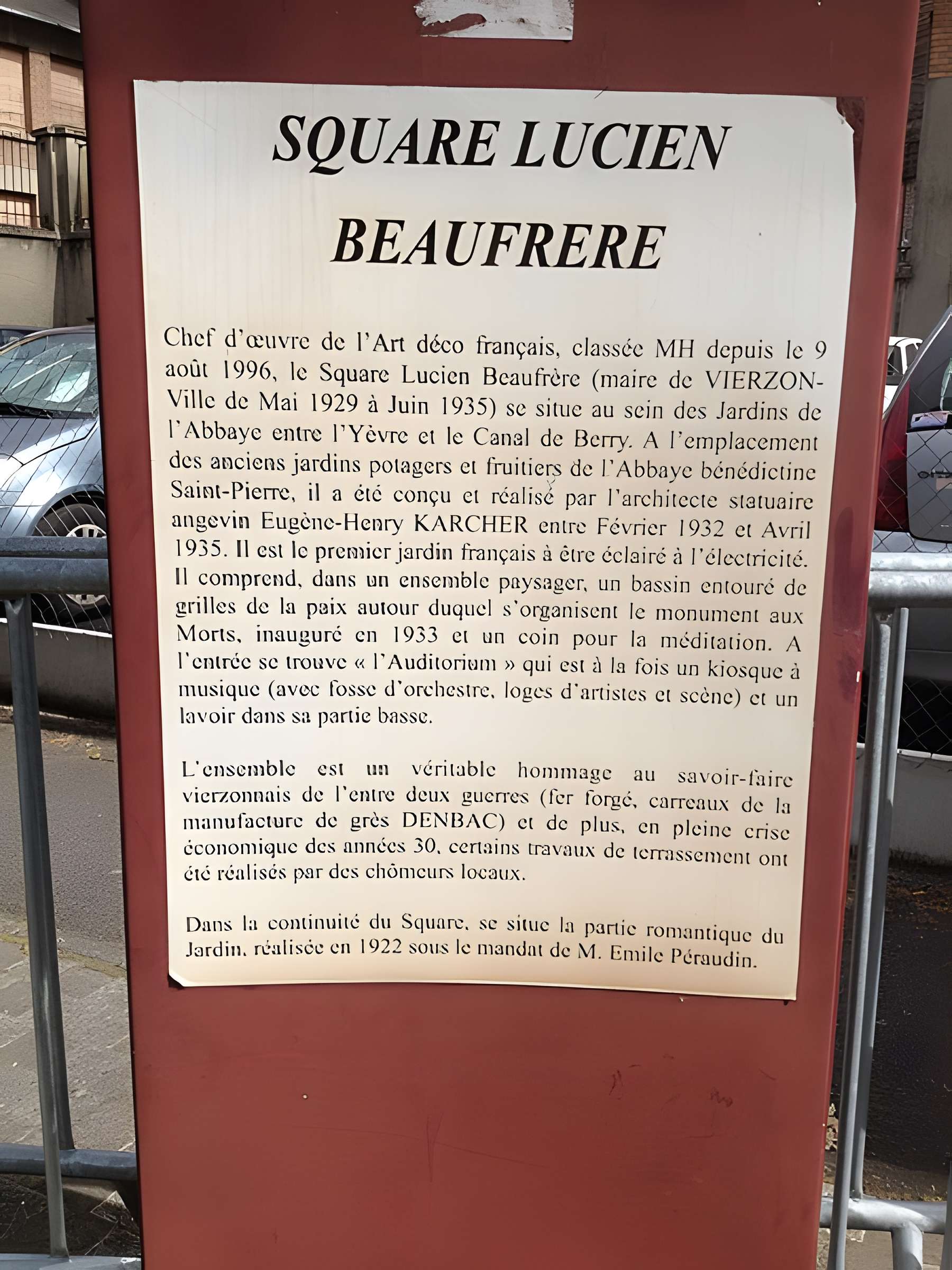 Jardin de l'abbaye de Vierzon