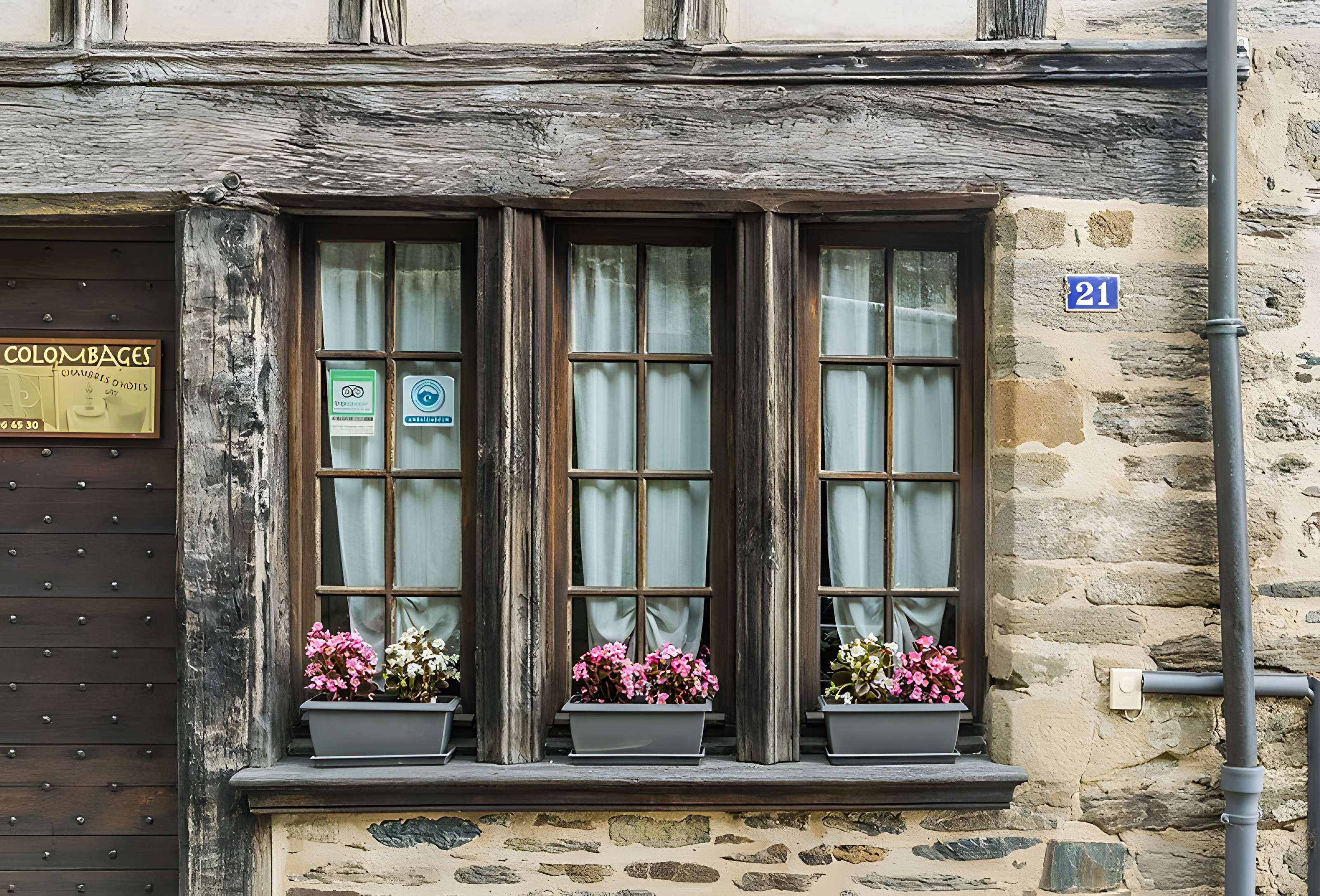 Maison à pans de bois, 21 Rue Pierre-Chalaud à Uzerche