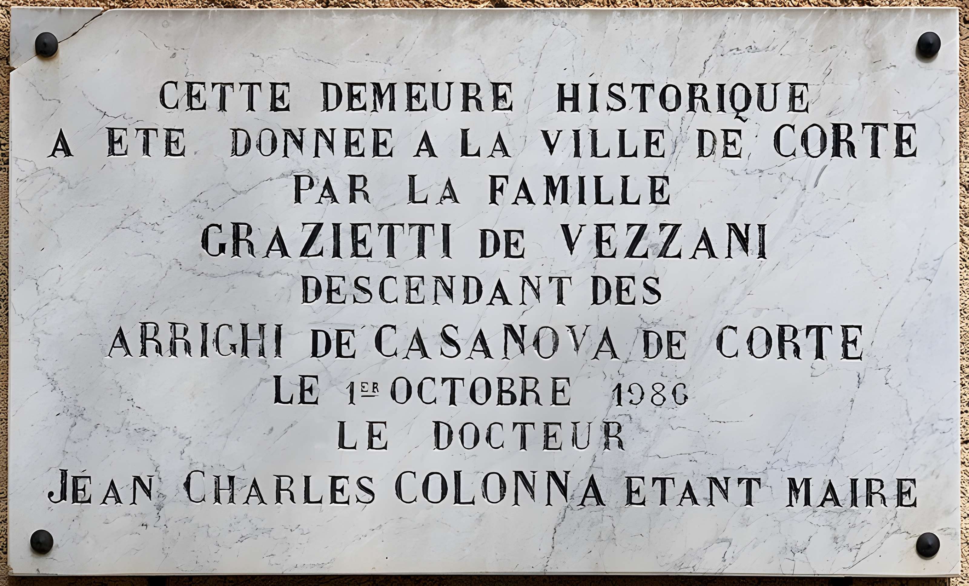 Maison Arrighi de Casanova à Corte