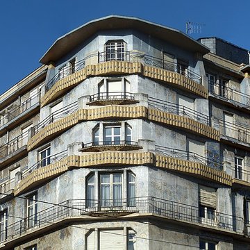 Maison bleue à Angers