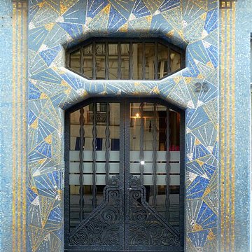 Maison bleue à Angers