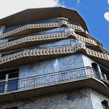 Maison bleue à Angers