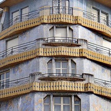 Maison bleue à Angers
