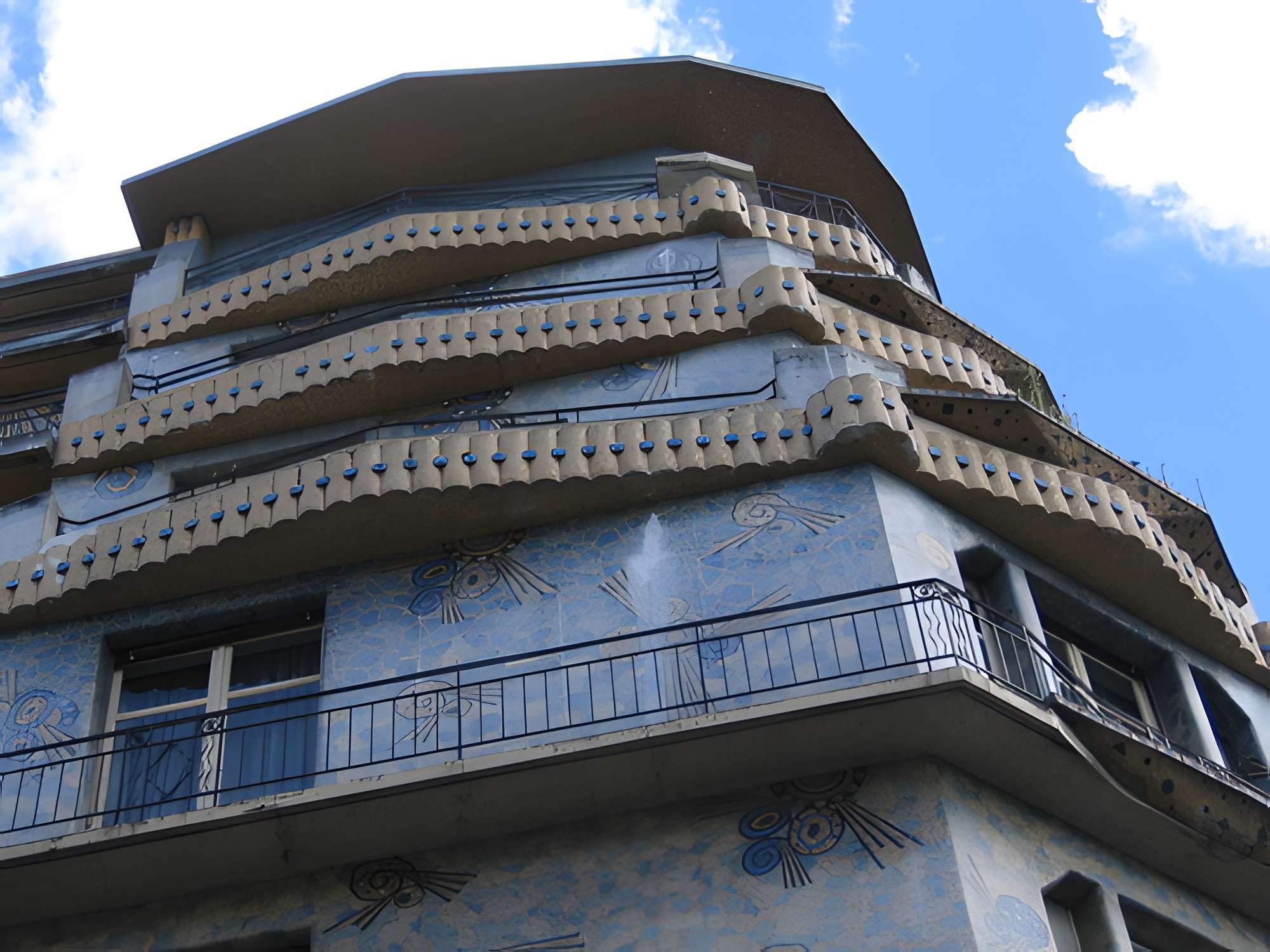 Maison bleue à Angers