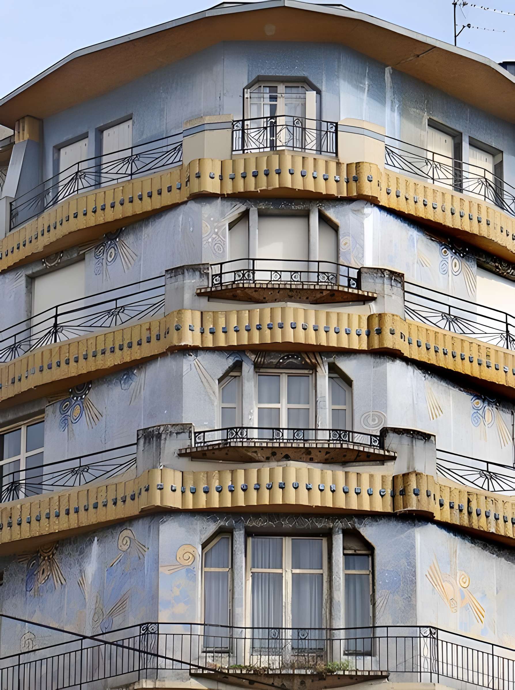 Maison bleue à Angers