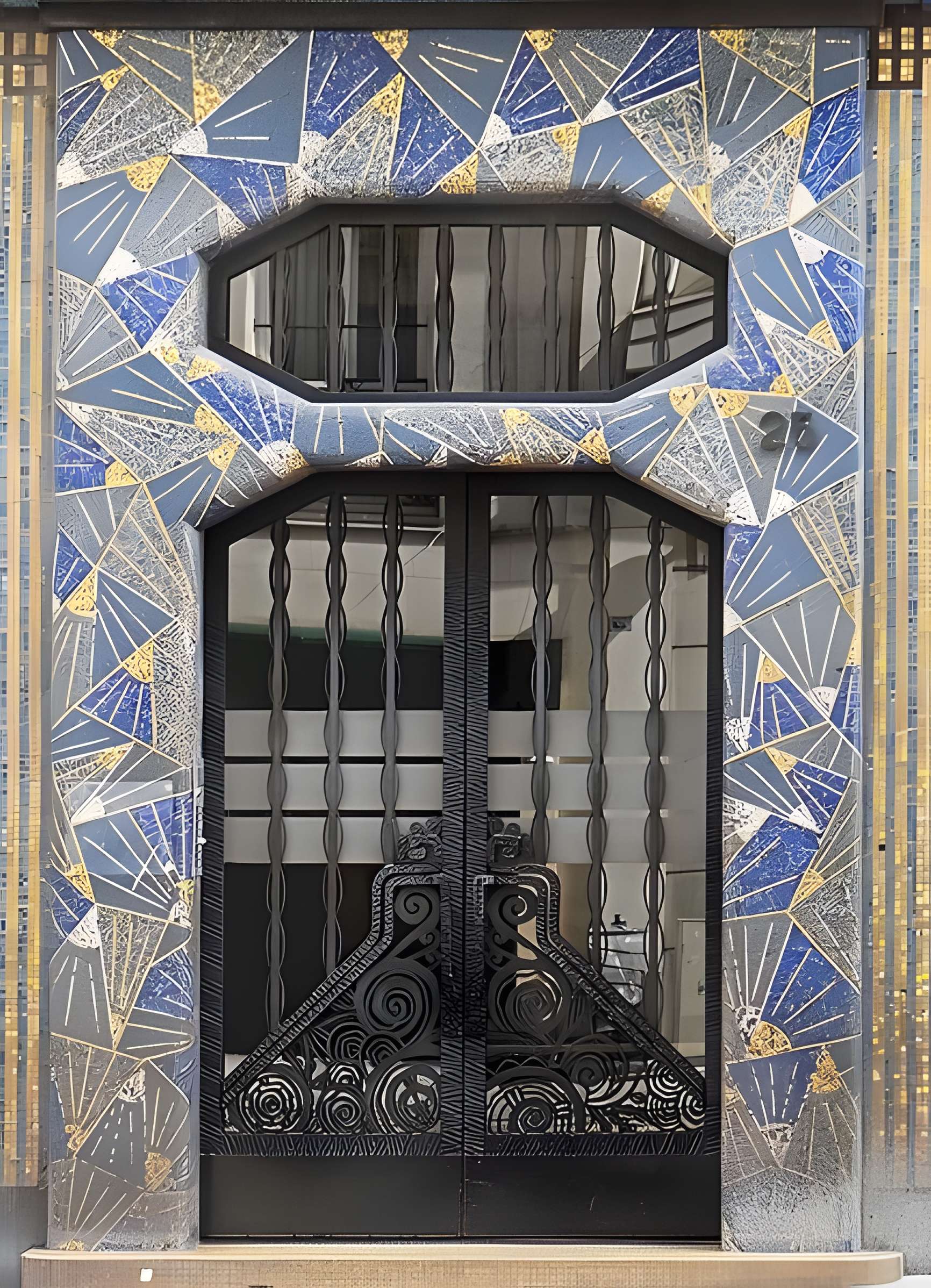Maison bleue à Angers