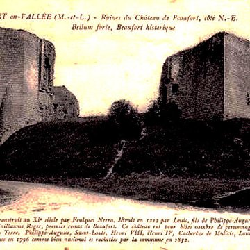 Château de Beaufort-en-Vallée ruines