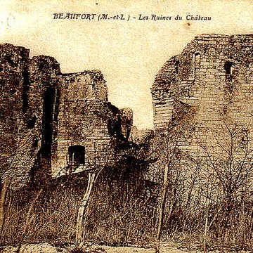 Château de Beaufort-en-Vallée ruines