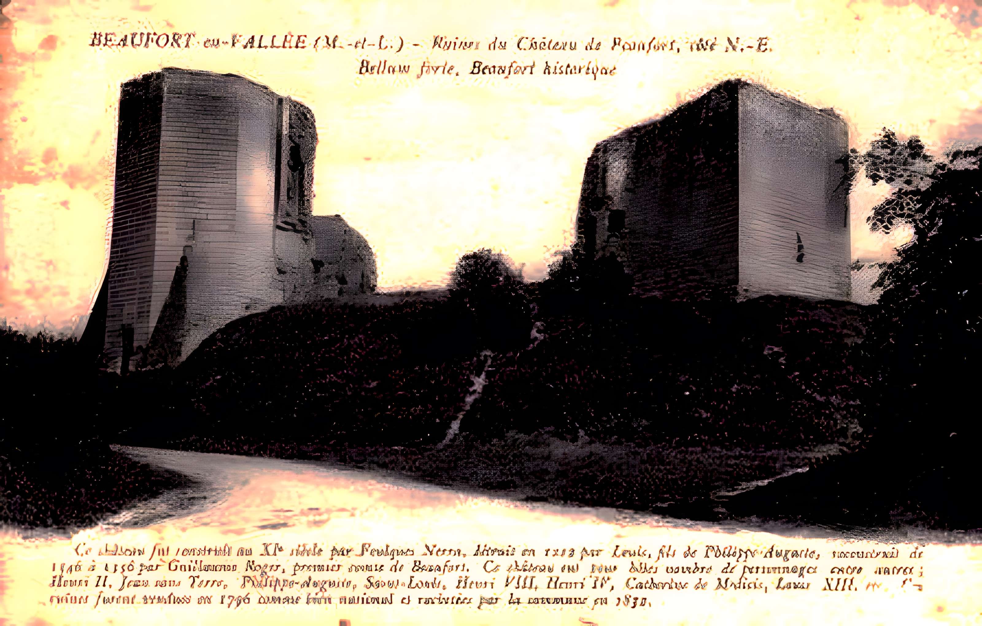 Château de Beaufort-en-Vallée (ruines)