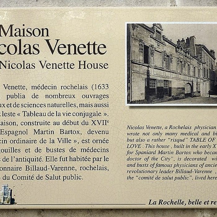 Photo de Maison dite de Nicolas Venette à La Rochelle
