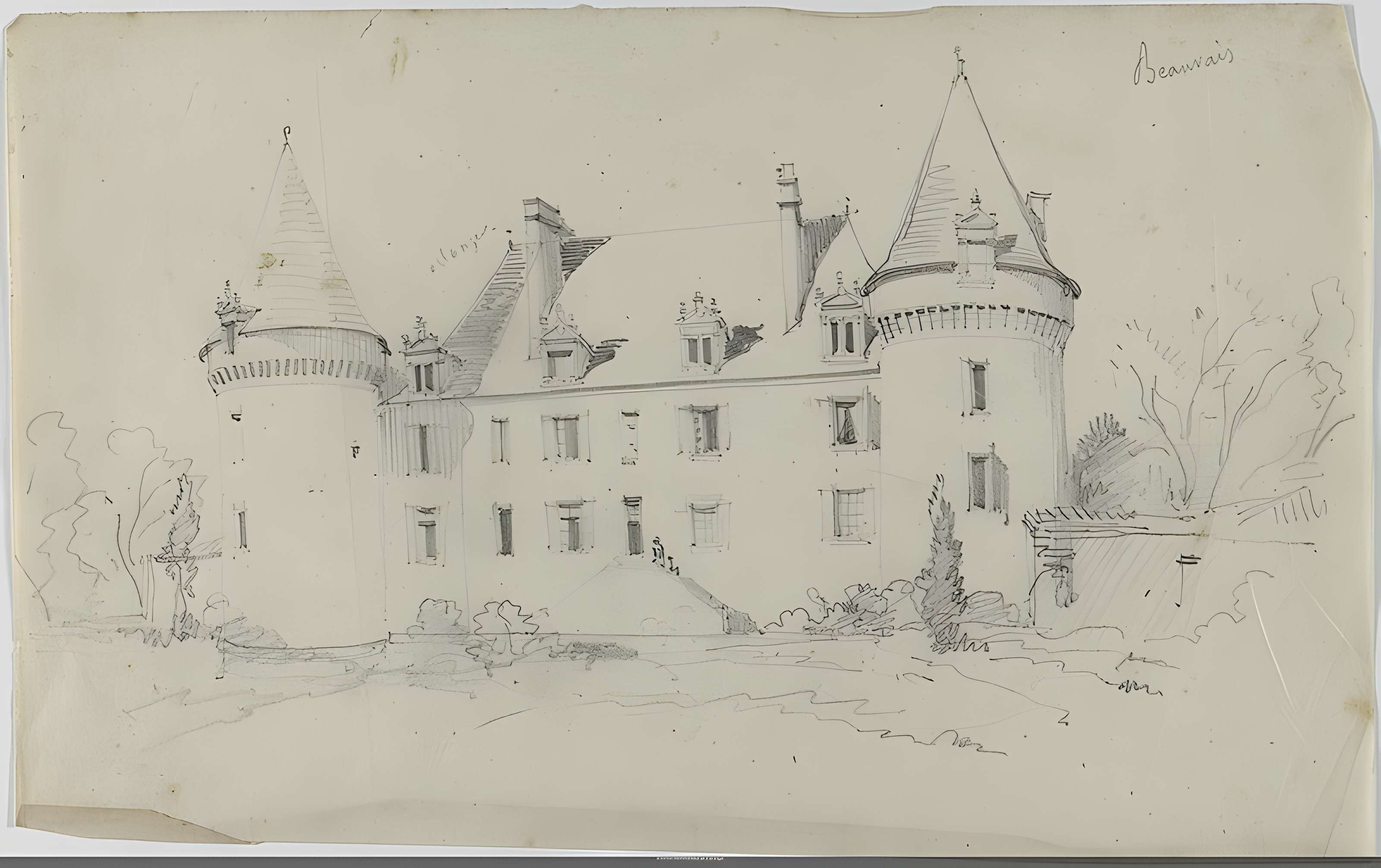 Château de Beauvais à Lussas et Nontronneau