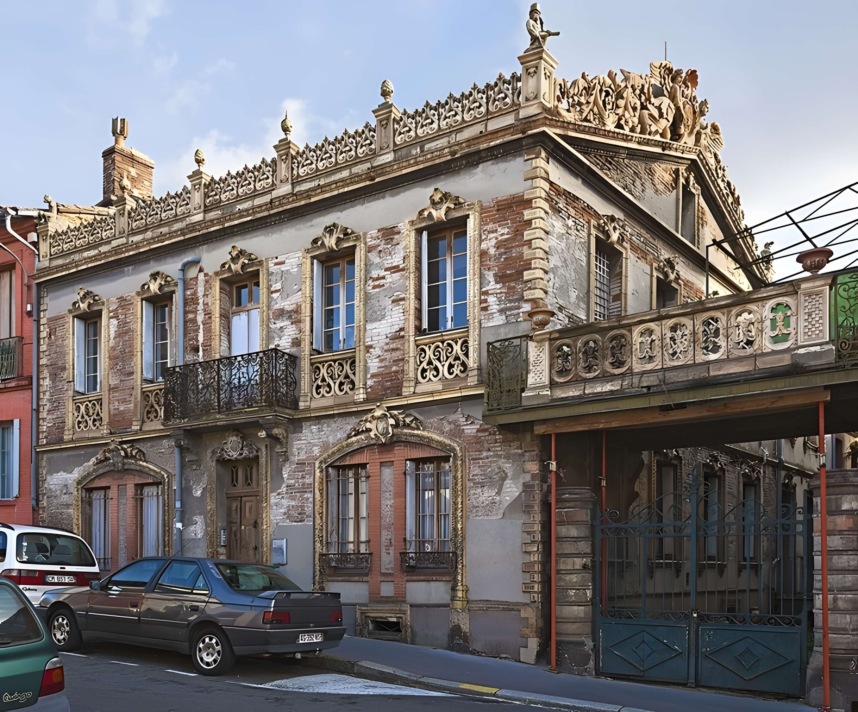 Maison en terre cuite de Virebent à Toulouse 