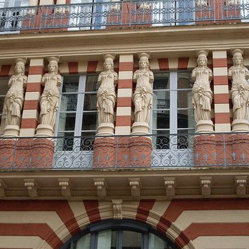 Maison en terre cuite de Virebent, Rue des Marchands à Toulouse 