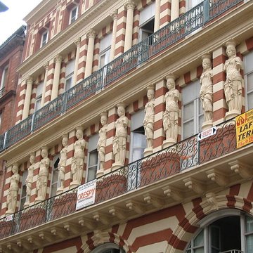 Maison en terre cuite de Virebent, Rue des Marchands à Toulouse 