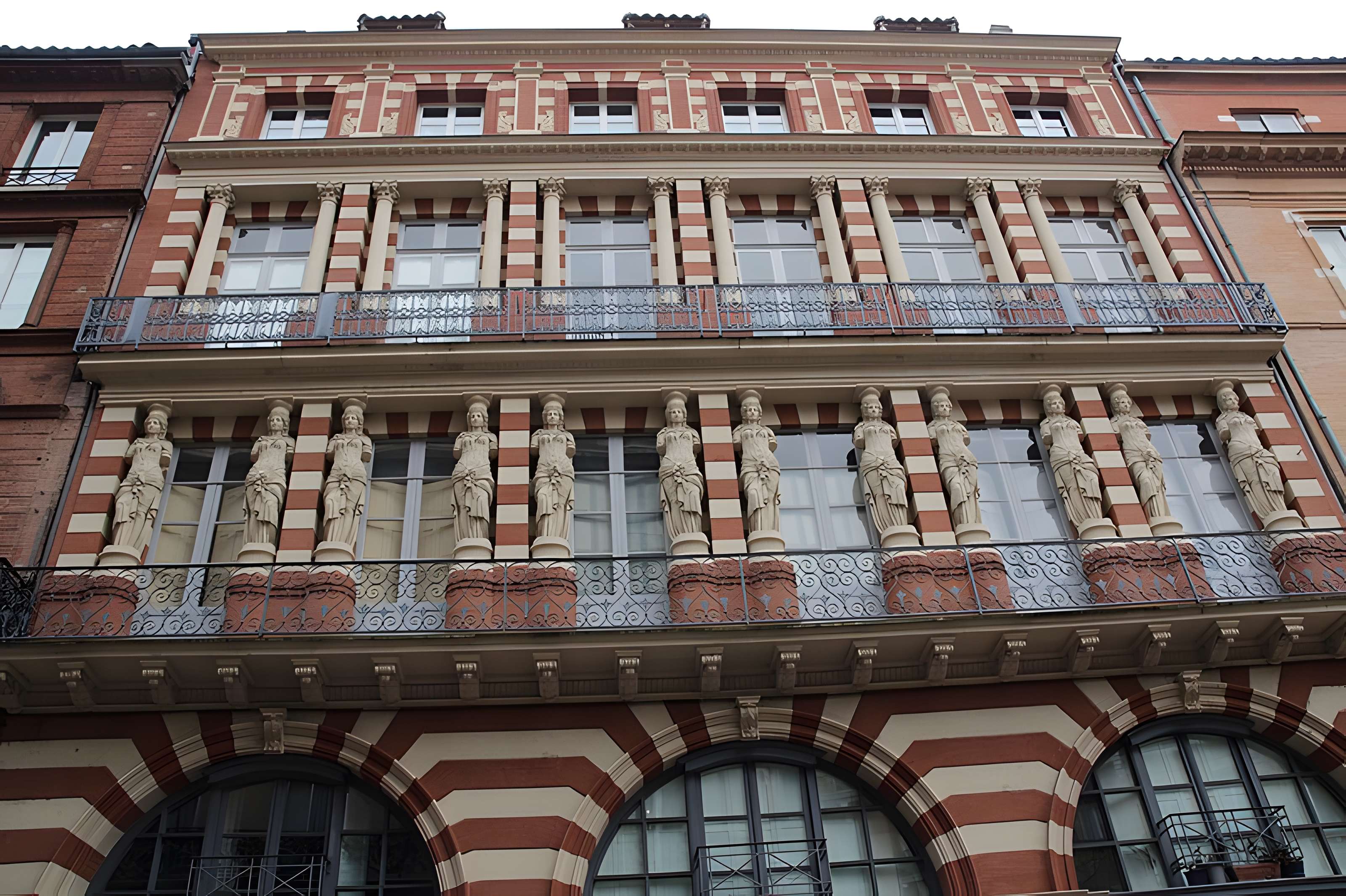 Maison en terre cuite de Virebent, Rue des Marchands à Toulouse 
