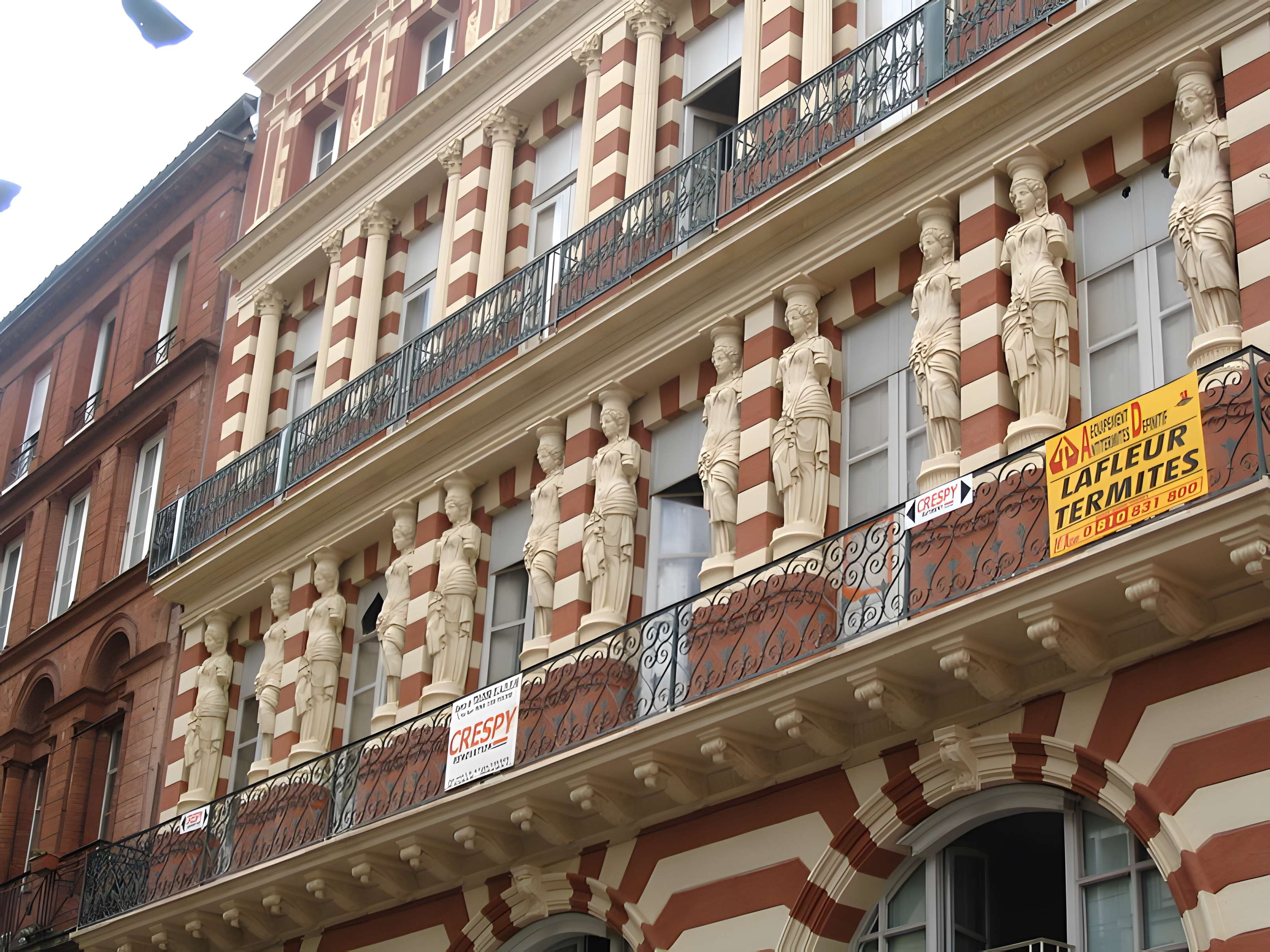 Maison en terre cuite de Virebent, Rue des Marchands à Toulouse 