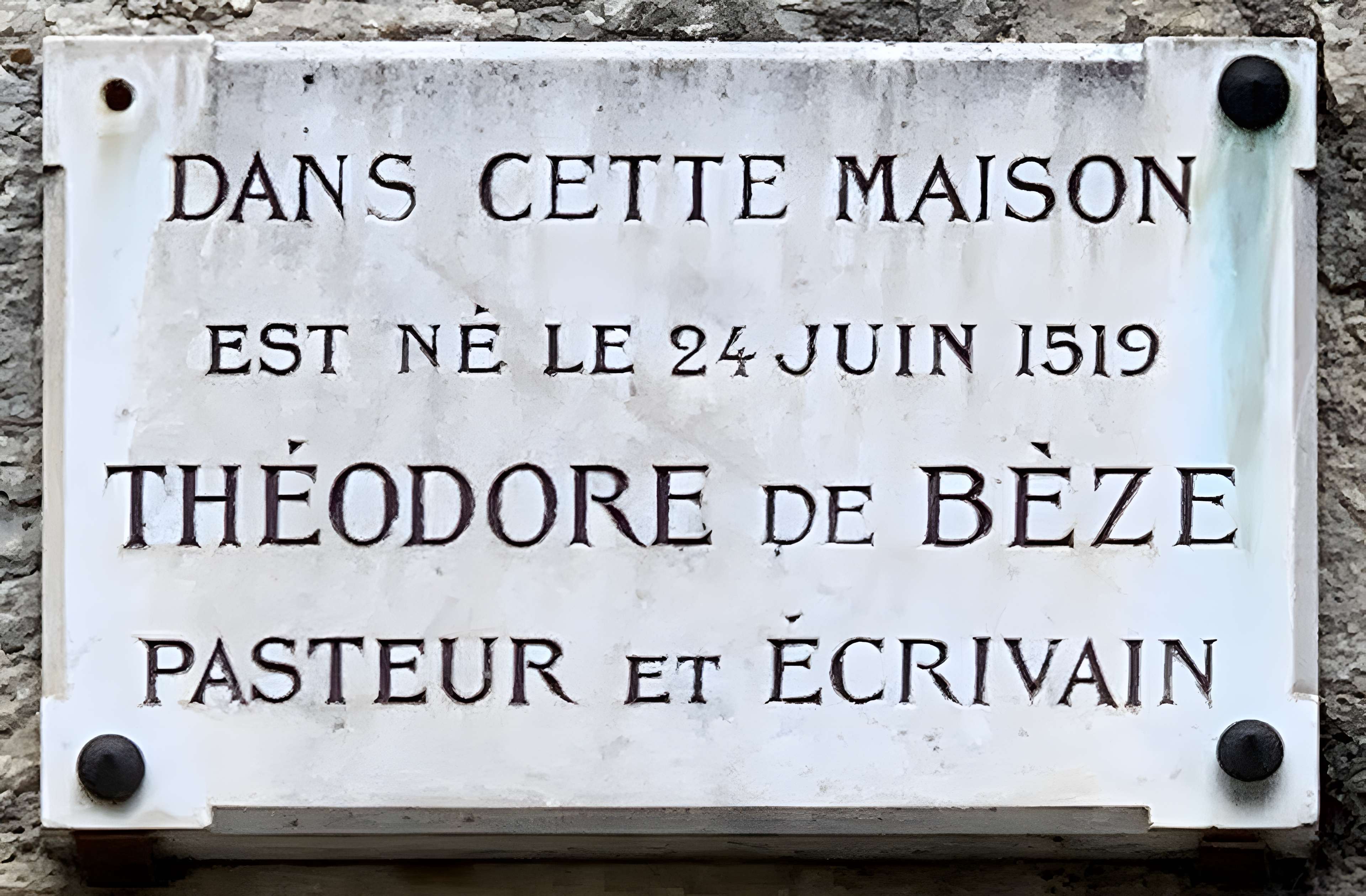 Maison natale de Théodore de Bèze à Vézelay