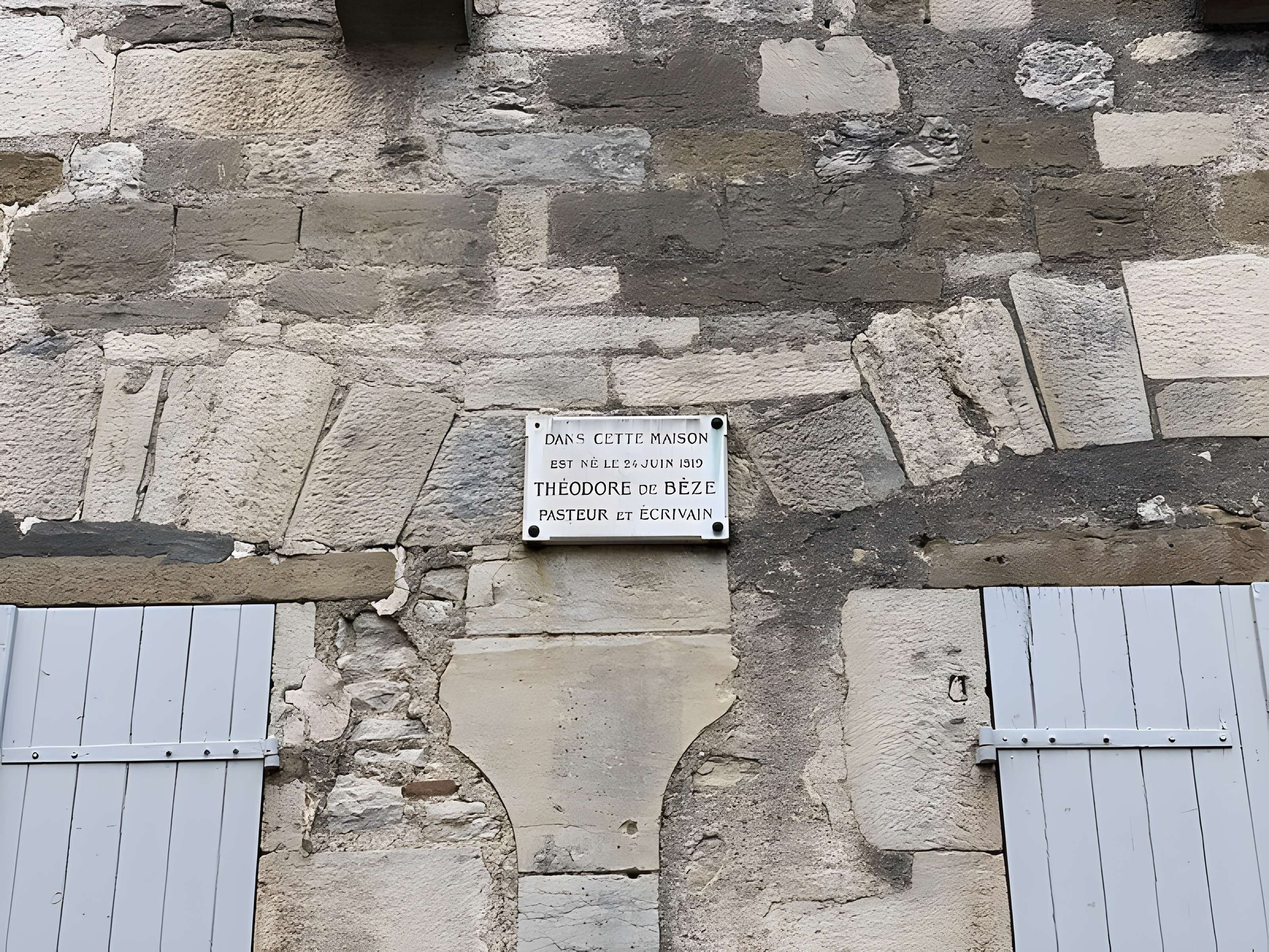 Maison natale de Théodore de Bèze à Vézelay