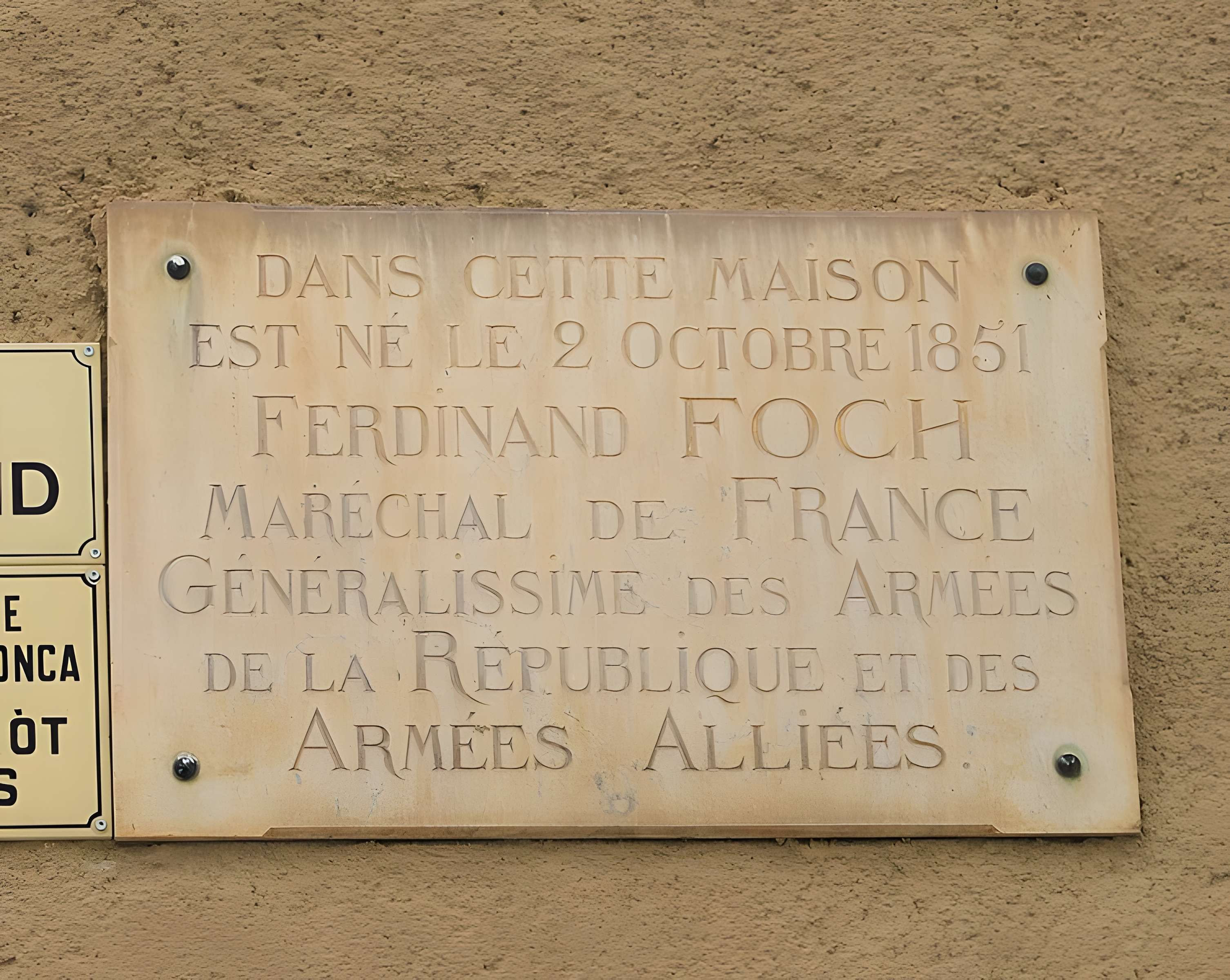 Maison natale du maréchal Foch à Tarbes