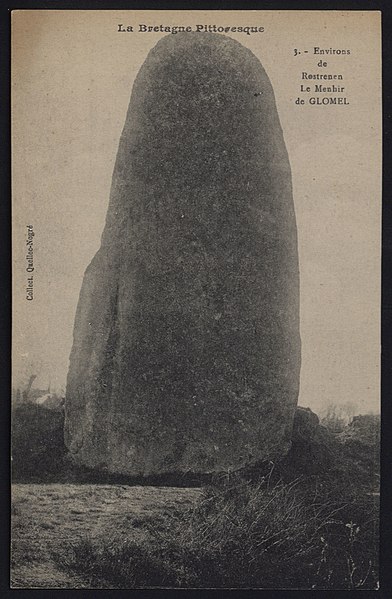 Menhir de Coat Couraval à Glomel