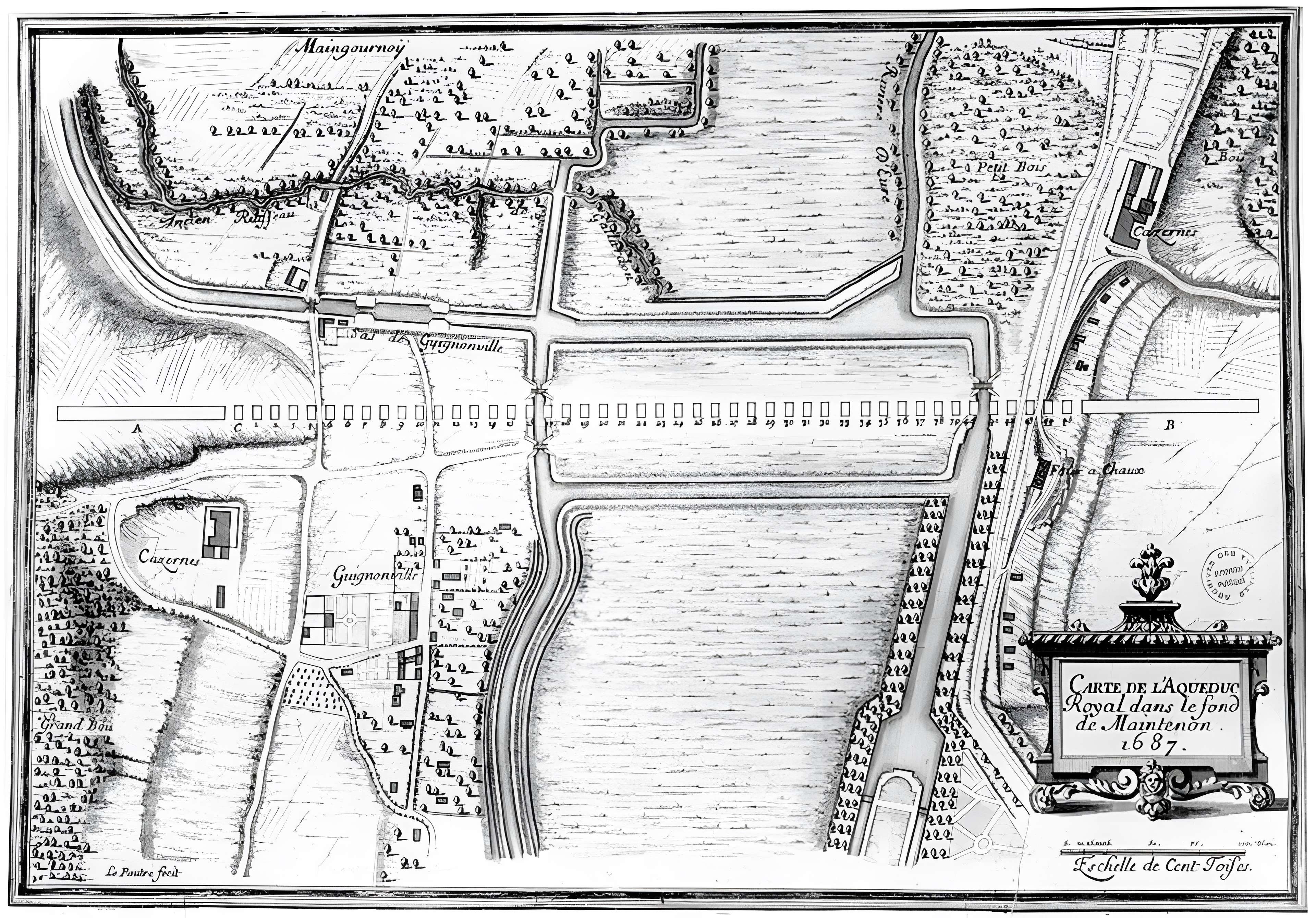 Ancien aqueduc de Pontgouin à Versailles (également sur communes de Maintenon et Pontgouin)