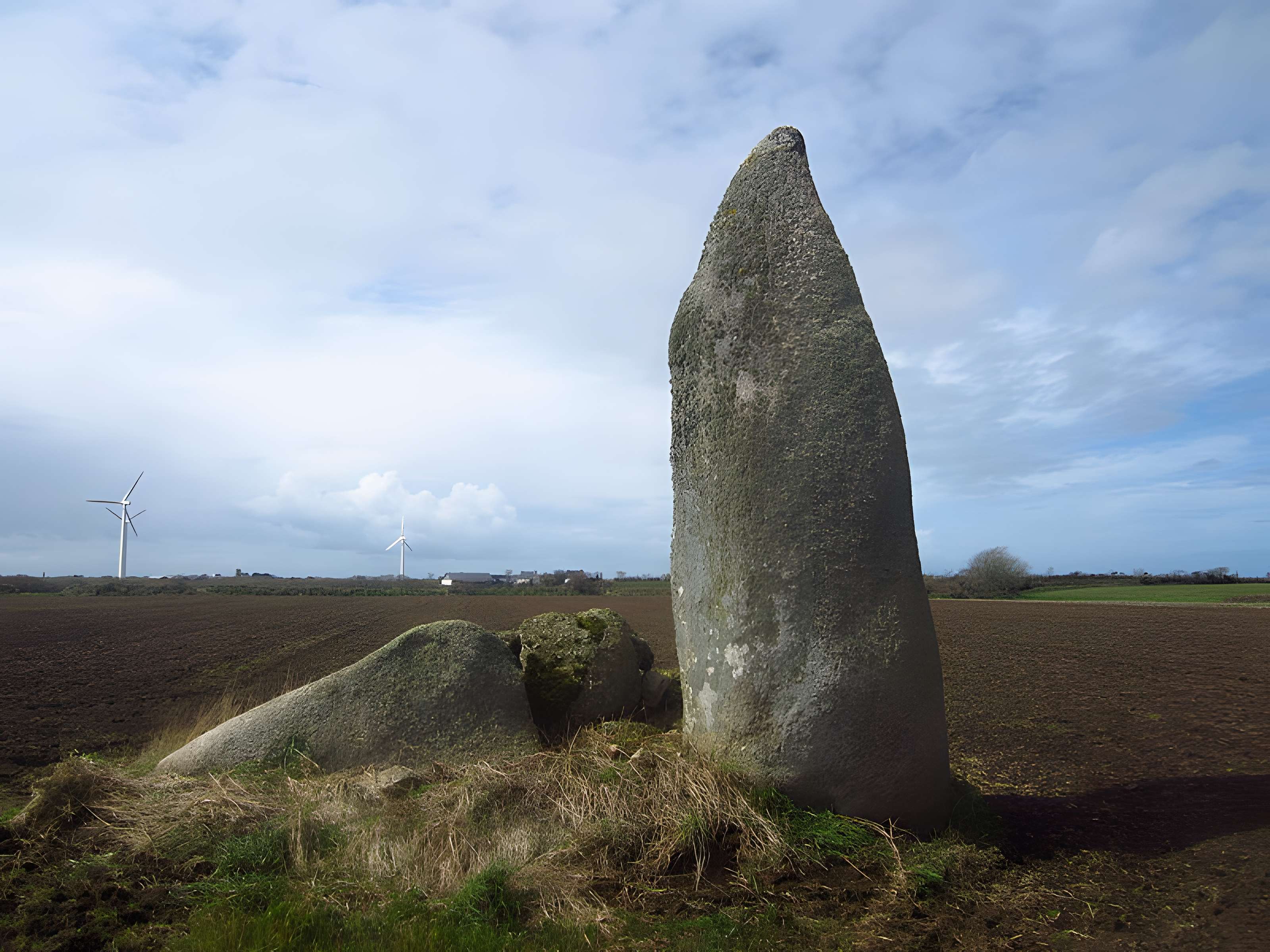 Menhir de Kervignen-Bras à Plouguin